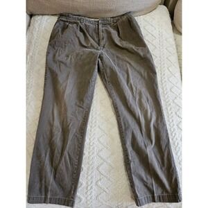 Polo Ralph Lauren Andrew Pant Mens 42x34 Brown Chino Pleated Cotton Trousers